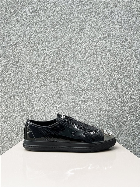 Miu Miu Jeweled Black Sneaker