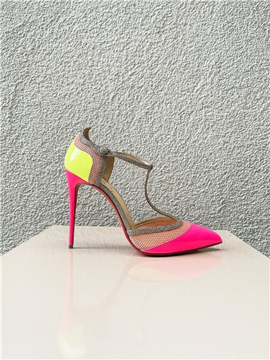 Christian Louboutin Neon Topuklu Ayakkabı