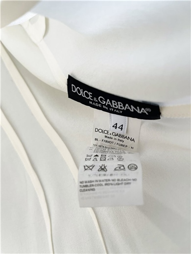 Dolce Gabbana Dantel Yaka İpek Bluz