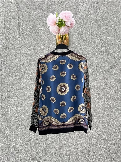 Valentino Silk Flowers Bluz