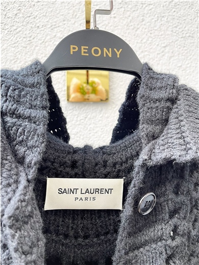 Yves Saint Laurent Limited Wool Planc Pelerin