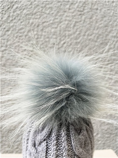 Yves Salomon Marmotte Fur Wool Kız Çocuk Bere
